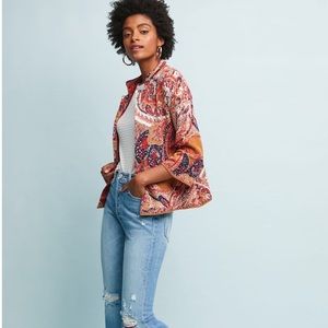 Paisley sweater jacket by Anthropologie